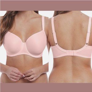 NWD $65 Freya [ 34d US ] Fancies Full Figure Underwire Balconette Bra Pink 6169‎